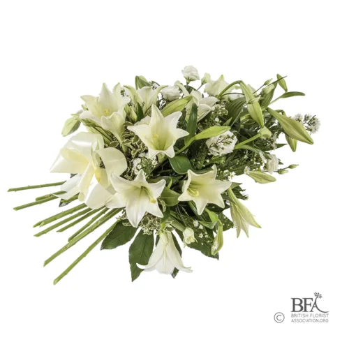Peak Flowers - Funeral Flowers - Lilies Sheaf