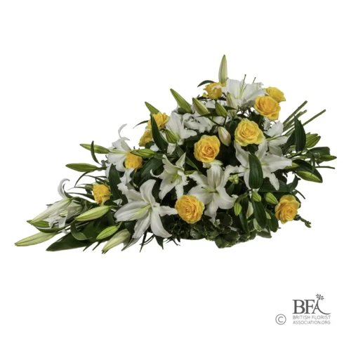 Peak Flowers - Funeral Flowers - Roses & Lilies Sheaf