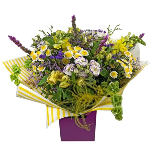 Peak Flowers - Same Day Flower Delivery - Peach & Yellow Florist's Choice