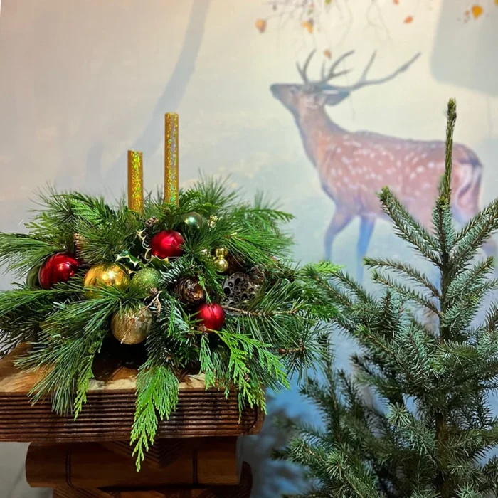 Christmas Table Centrepiece Workshop - Buxton Pottery Painting - Peak Flowers Buxton