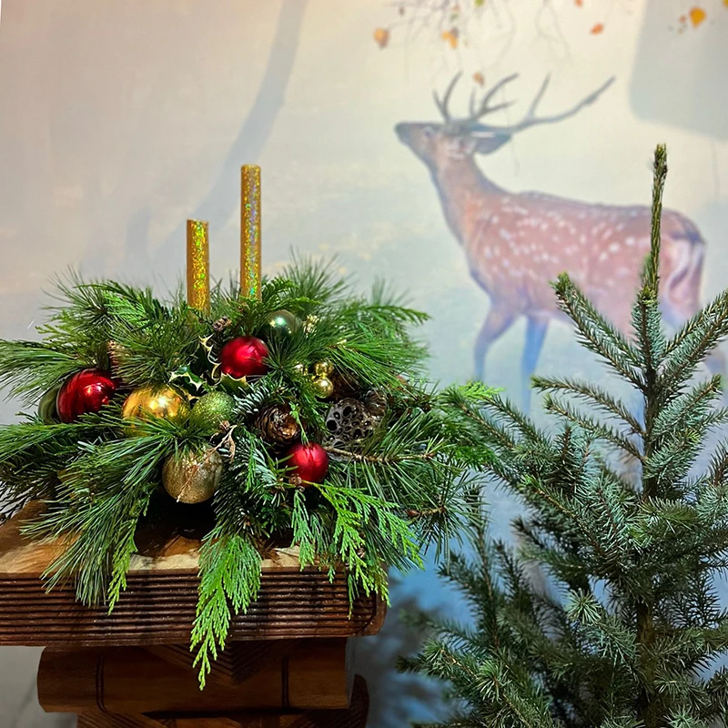 Christmas Table Centrepiece Workshop - Buxton Pottery Painting - Peak Flowers Buxton