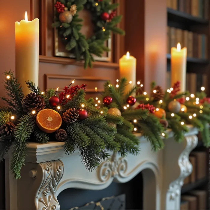 Christmas Mantlepiece Garland Workshop - Buxton Pottery Painting - Peak Flowers Buxton
