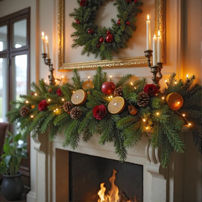 Christmas Mantlepiece Garland Workshop - Buxton Pottery Painting - Peak Flowers Buxton