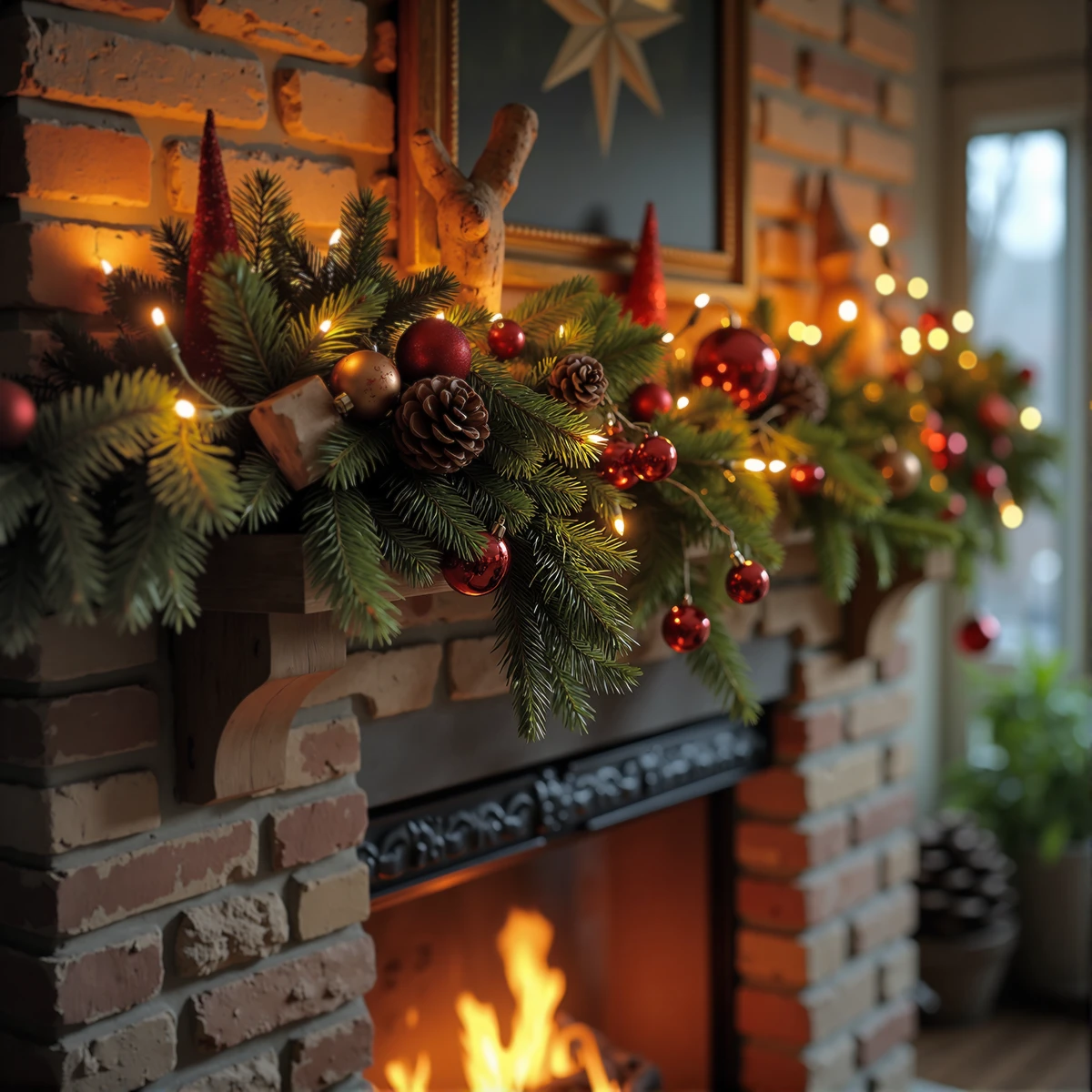 Christmas Mantlepiece Garland Workshop - Buxton Pottery Painting - Peak Flowers Buxton
