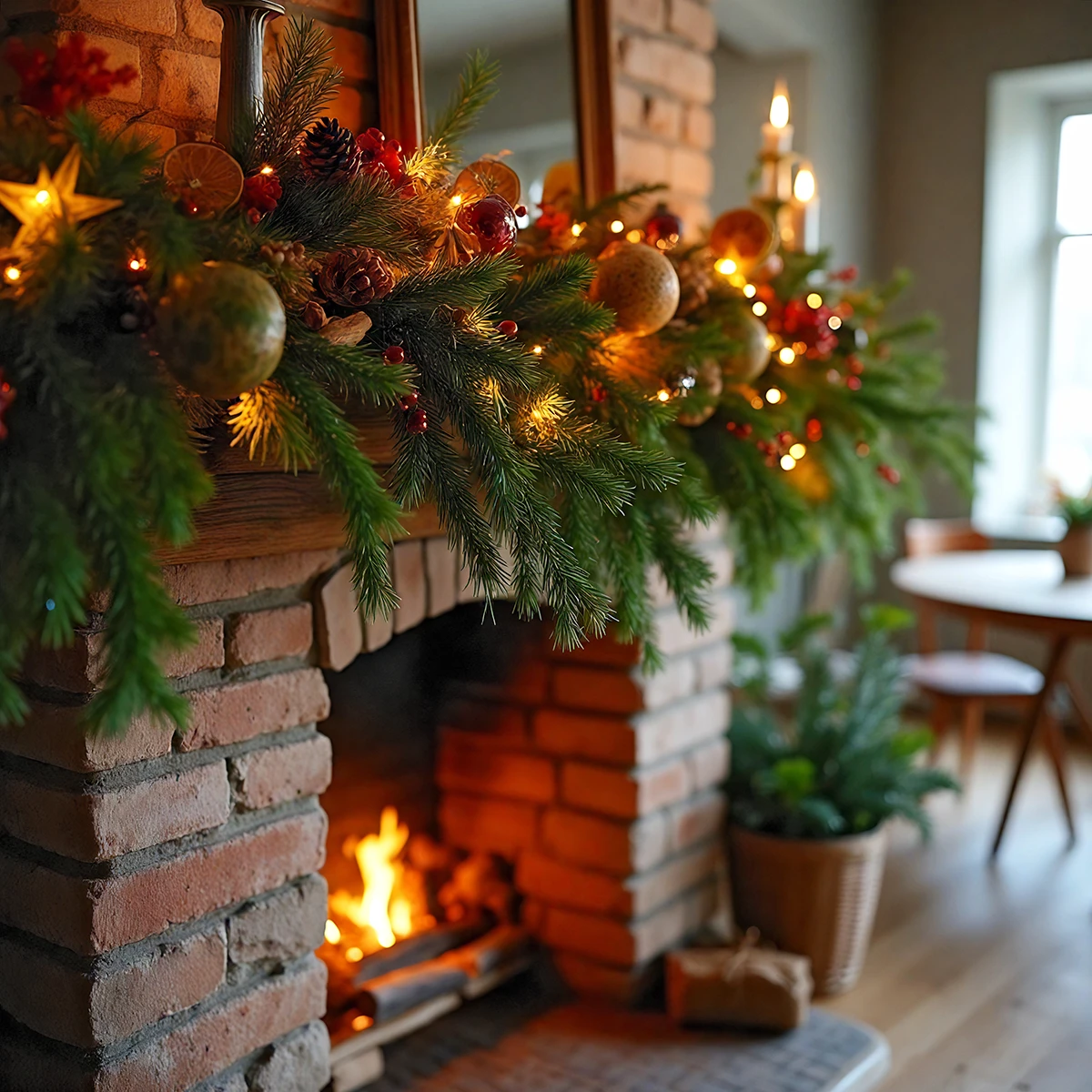Christmas Mantlepiece Garland Workshop - Buxton Pottery Painting - Peak Flowers Buxton