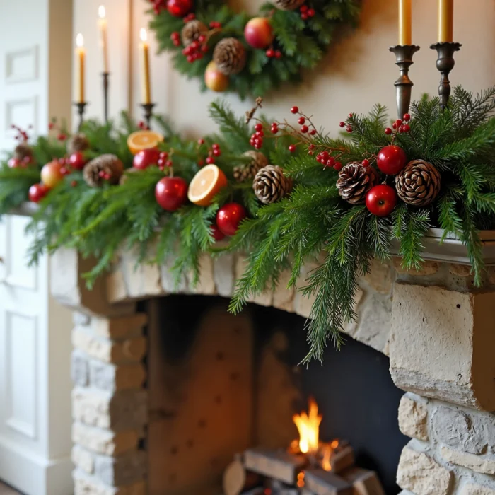 Christmas Mantlepiece Garland Workshop - Buxton Pottery Painting - Peak Flowers Buxton