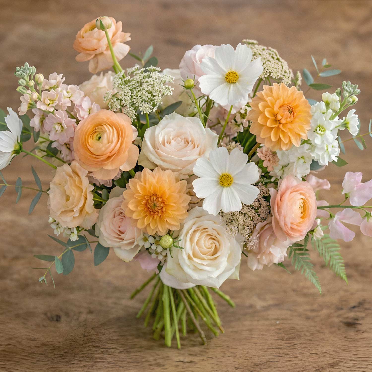 Apricot Meadow Bridal Bouquet