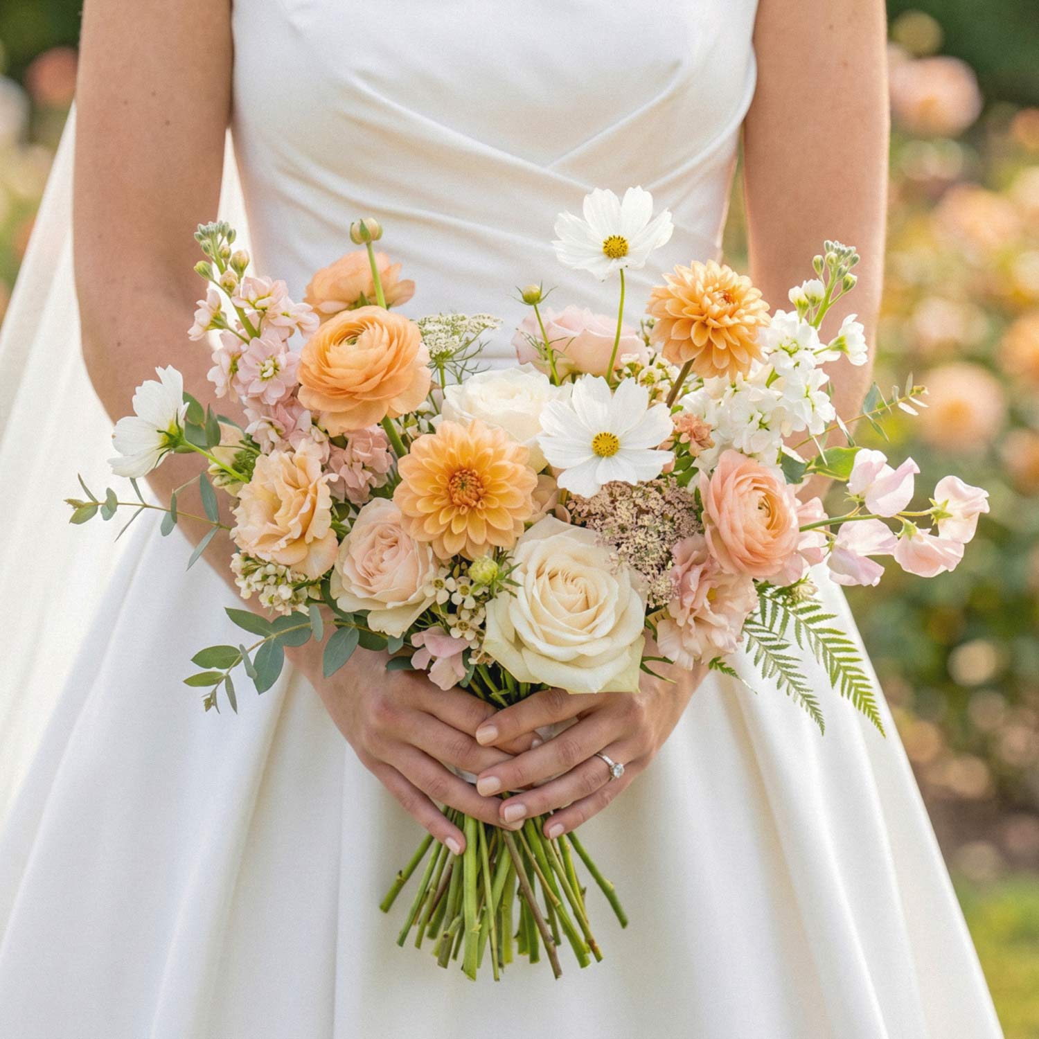 Apricot Meadow Bridal Bouquet