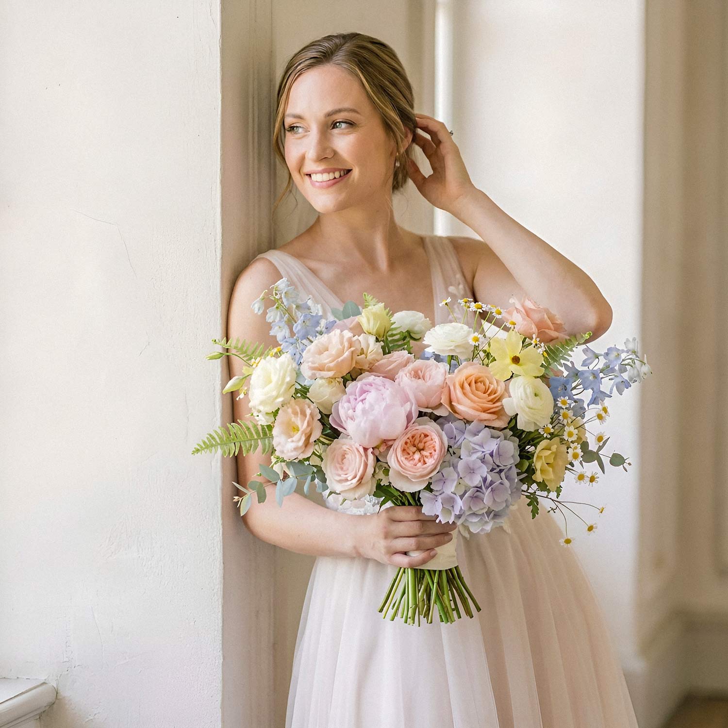 Pastel Garden Bridal Bouquet