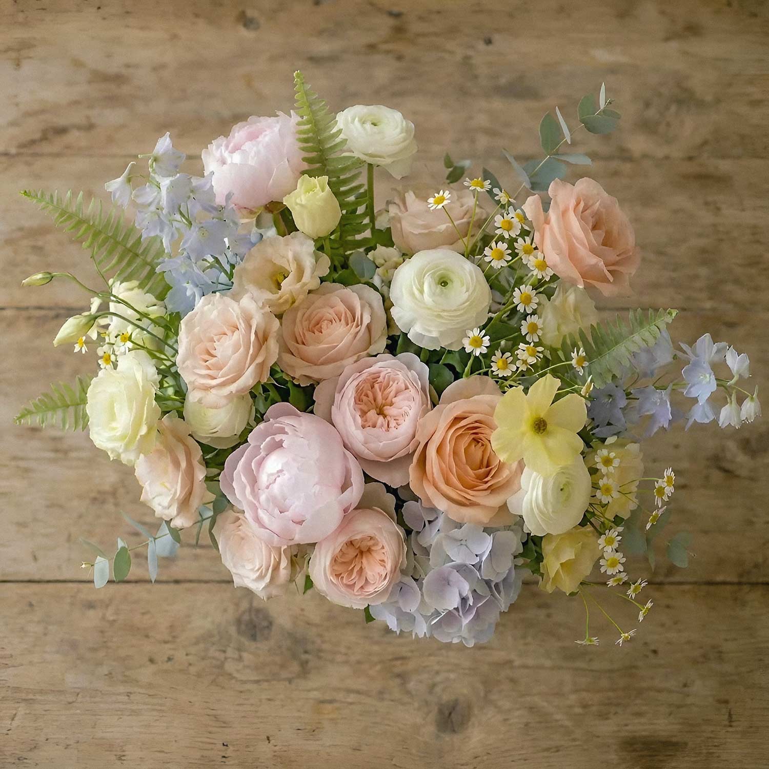 Pastel Garden Bridal Bouquet