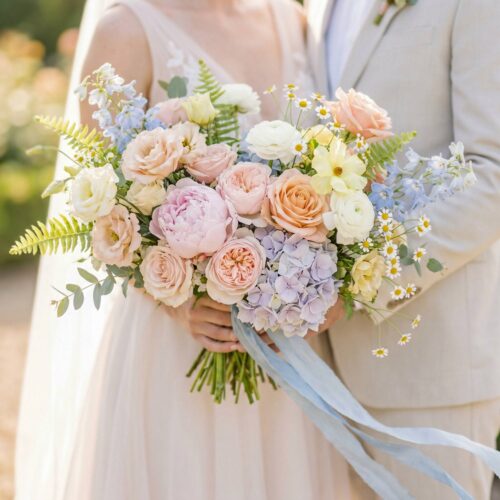 Pastel Garden Bridal Bouquet