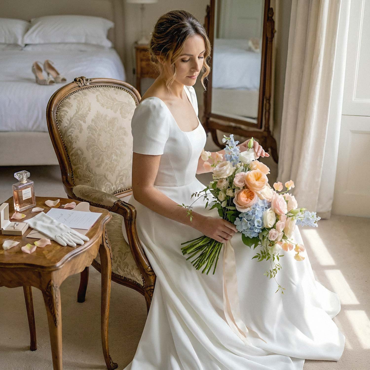 Pastel Meadow Bridal Bouquet