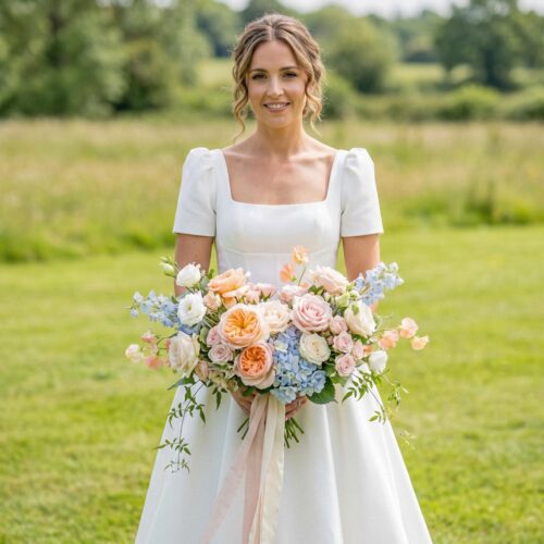 Pastel Meadow Bridal Bouquet