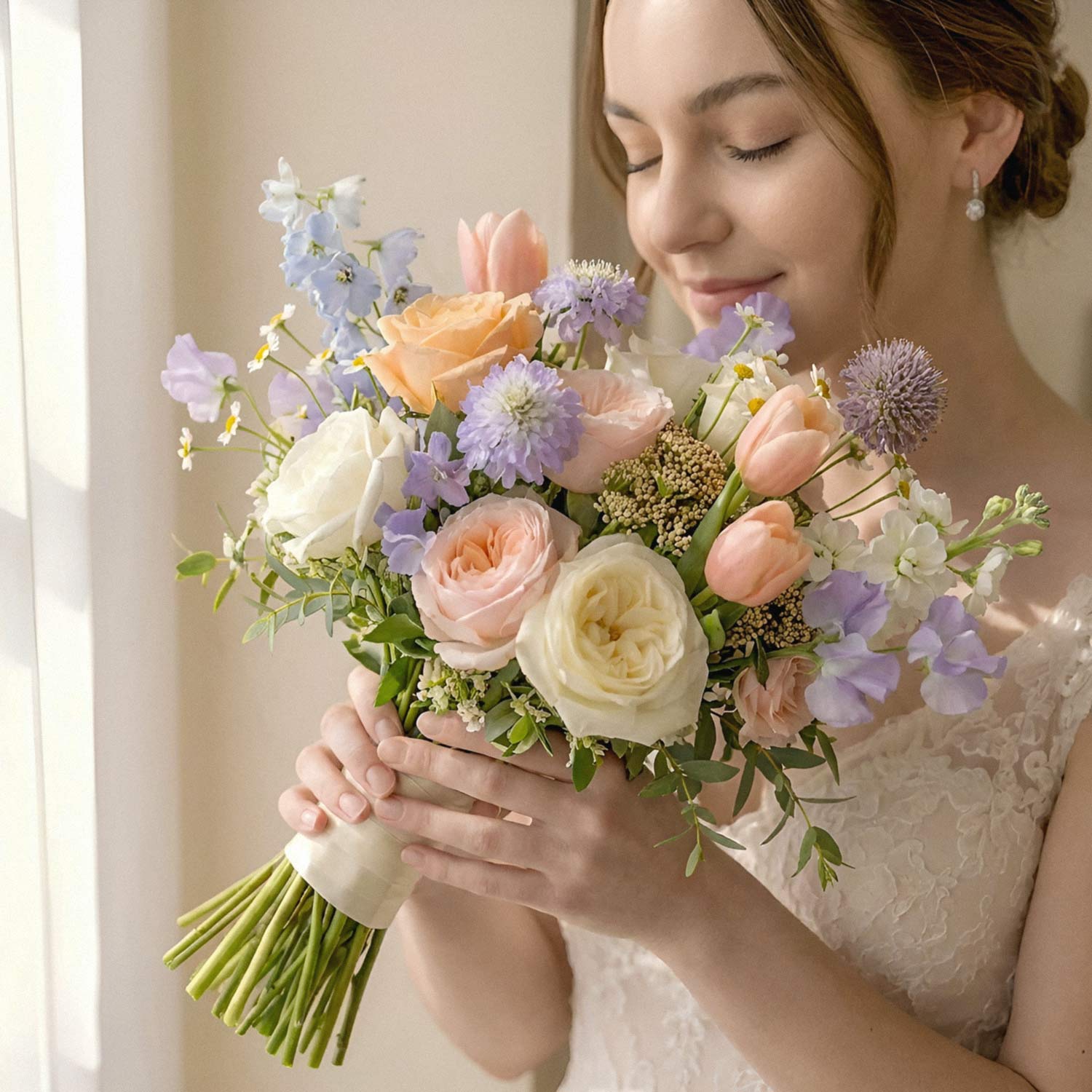 Pastel Whimsy Bridal Bouquet