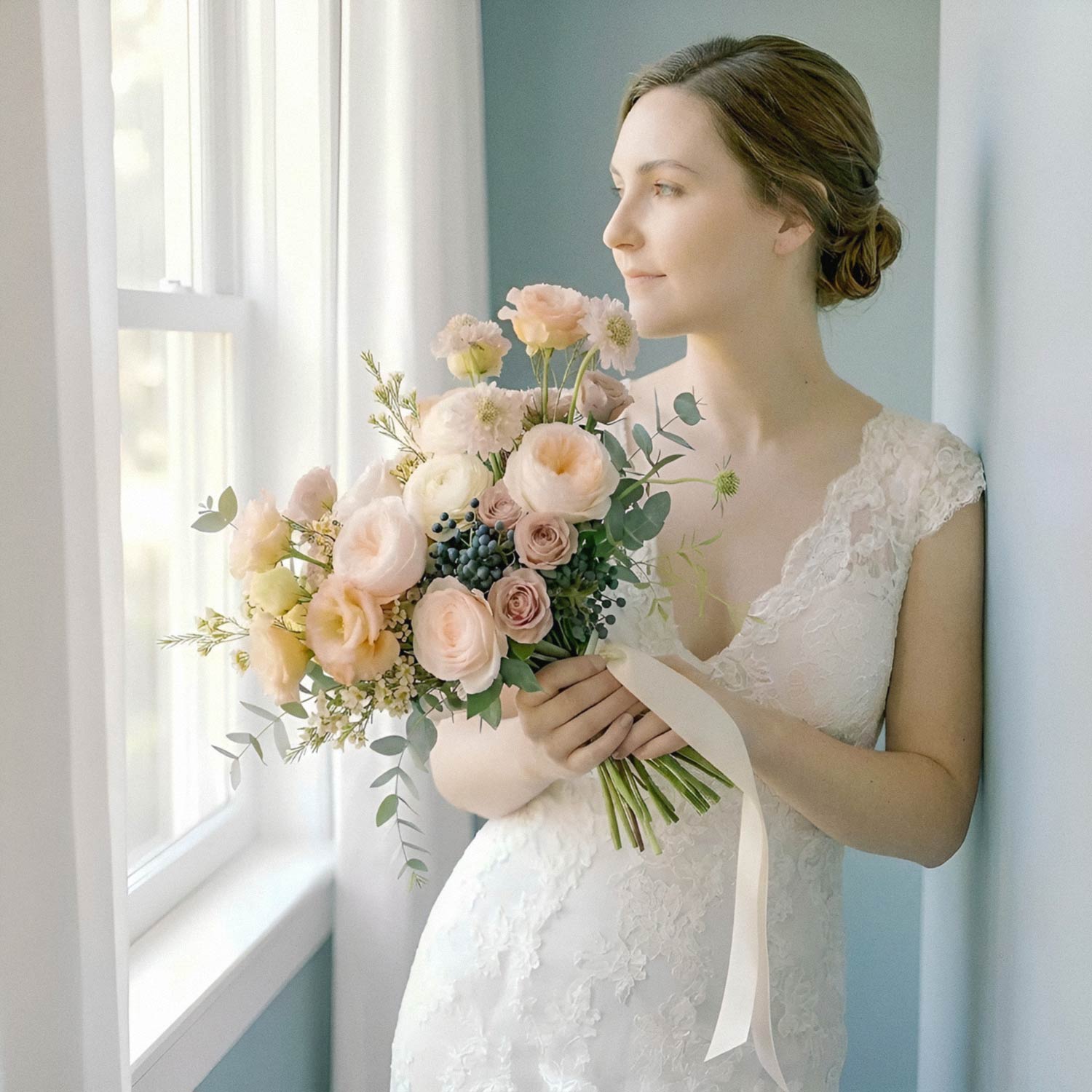 Peach Reverie Bridal Bouquet