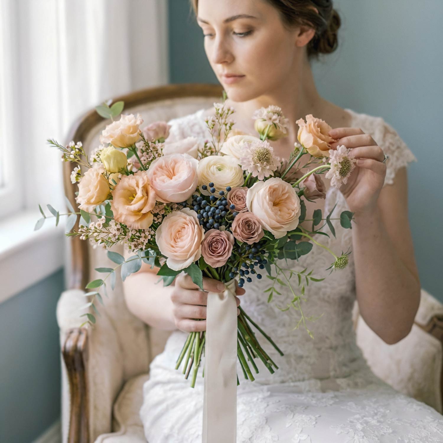 Peach Reverie Bridal Bouquet