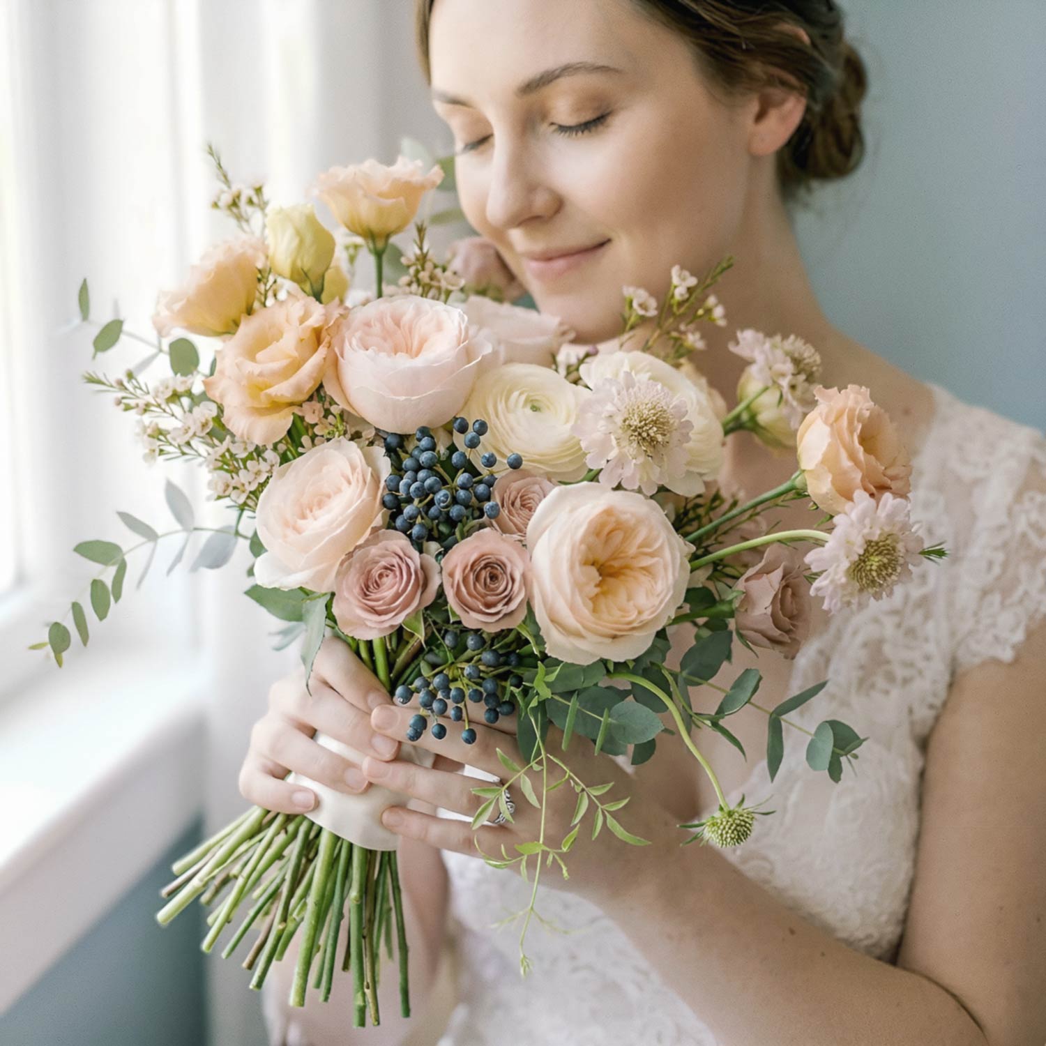 Peach Reverie Bridal Bouquet