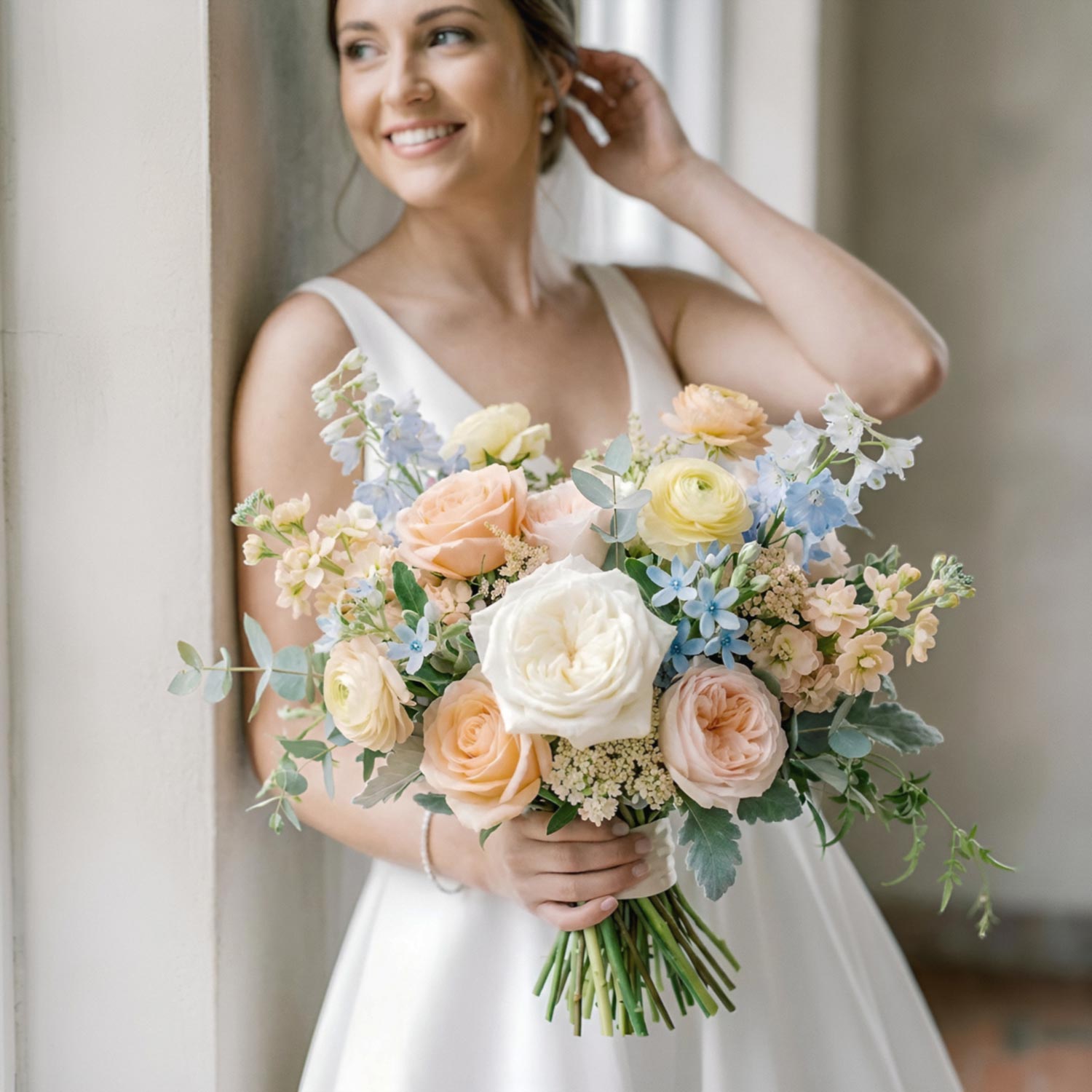 Peach Serenity Bridal Bouquet