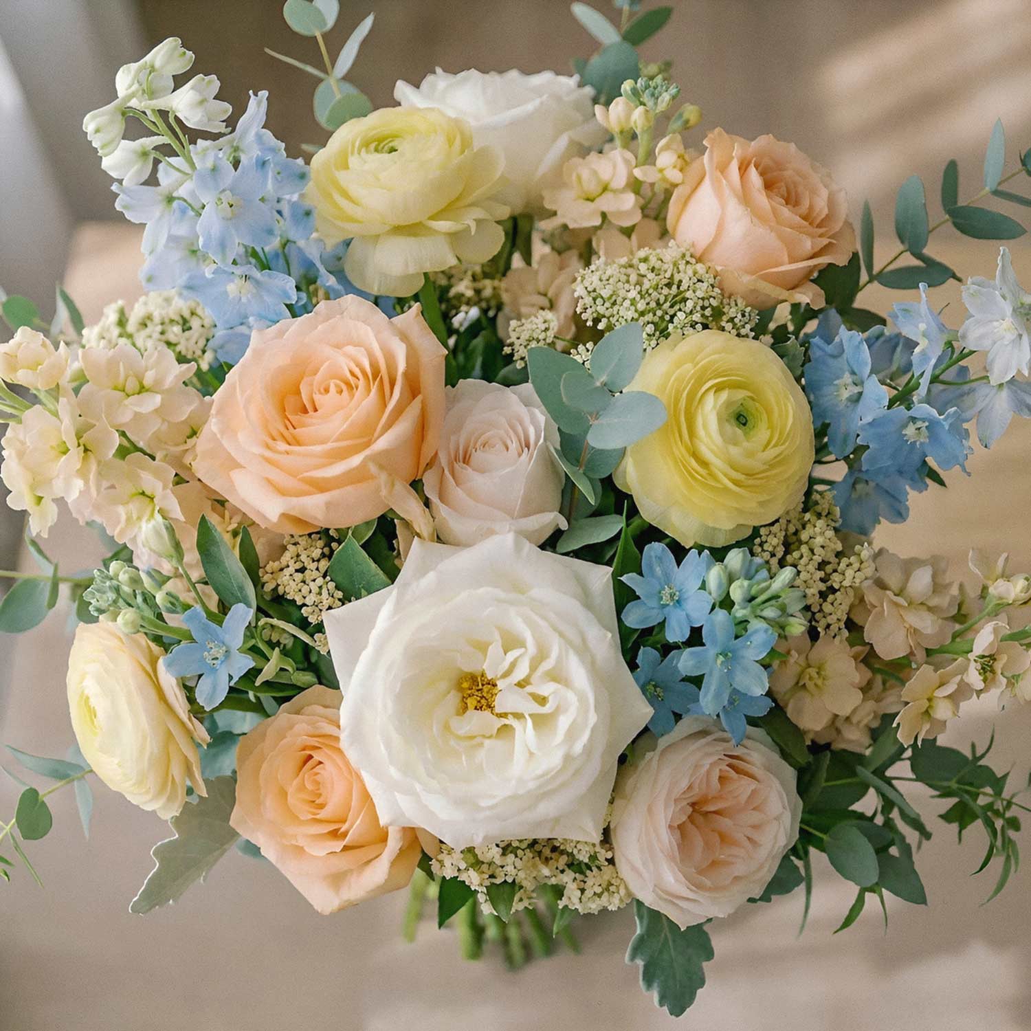 Peach Serenity Bridal Bouquet