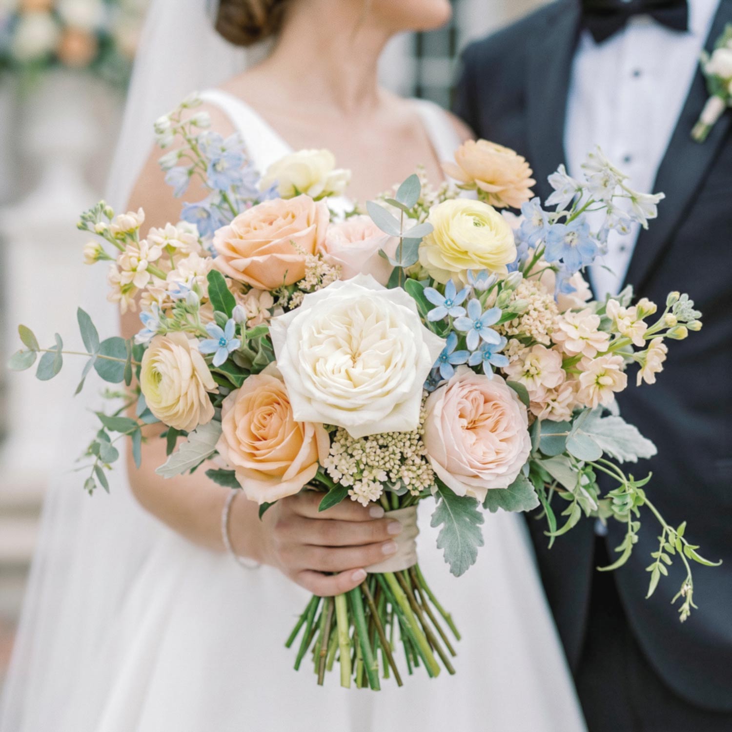 Peach Serenity Bridal Bouquet