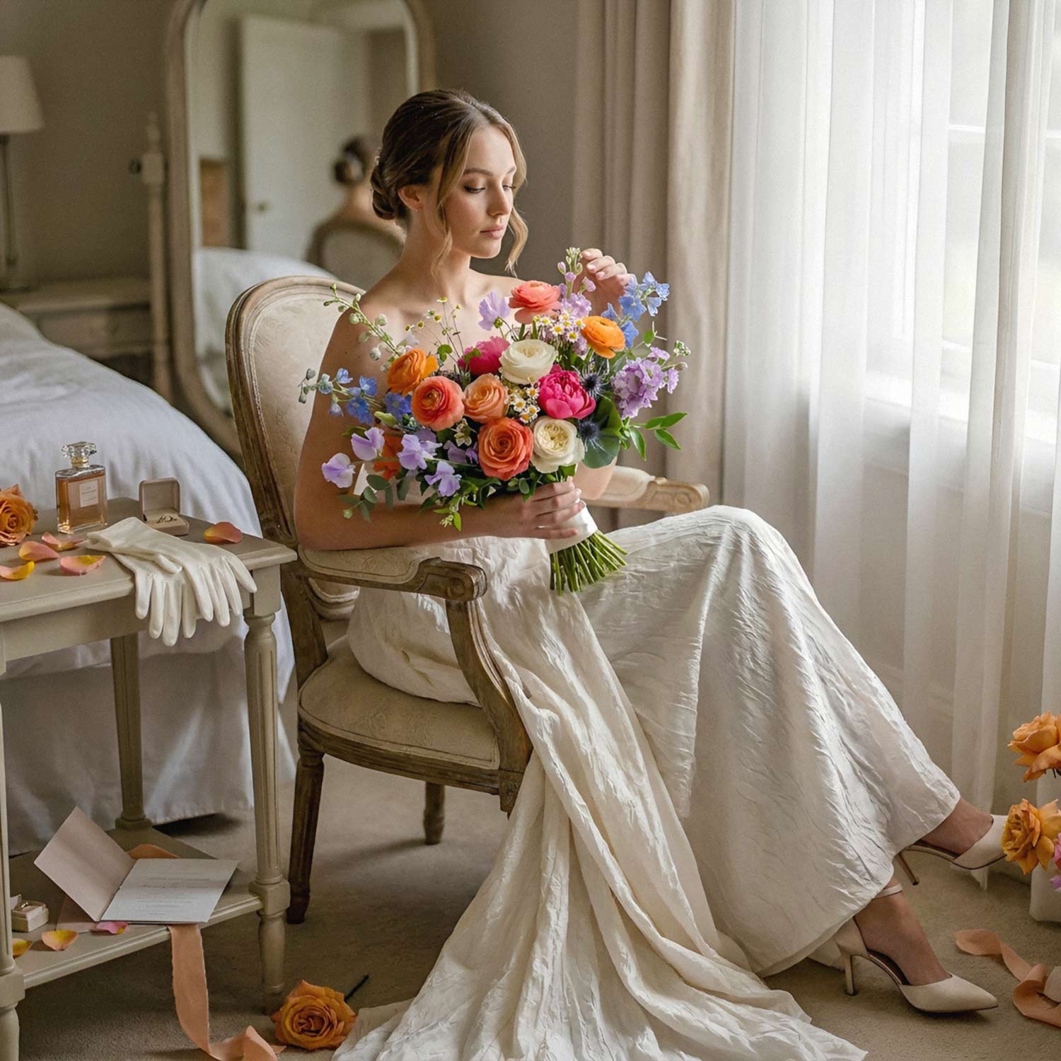 Sorbet Meadow Bridal Bouquet