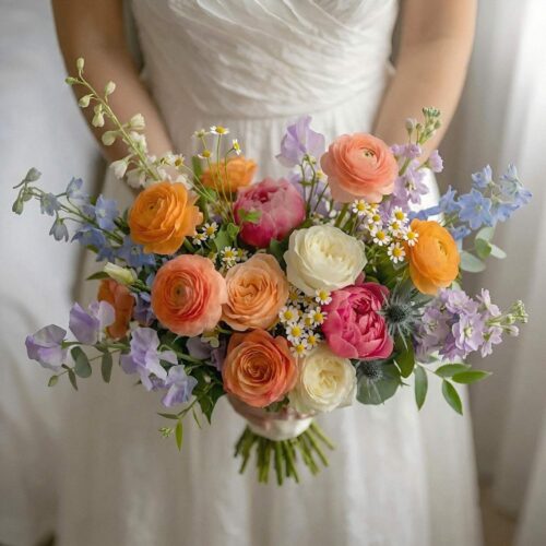 Sorbet Meadow Bridal Bouquet