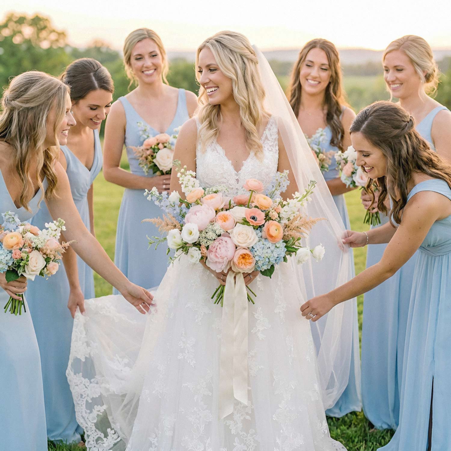 Sunset Garden Bridal Bouquet