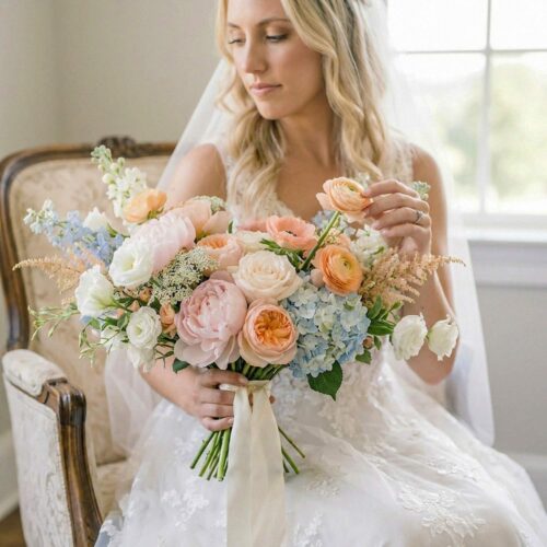 Sunset Garden Bridal Bouquet