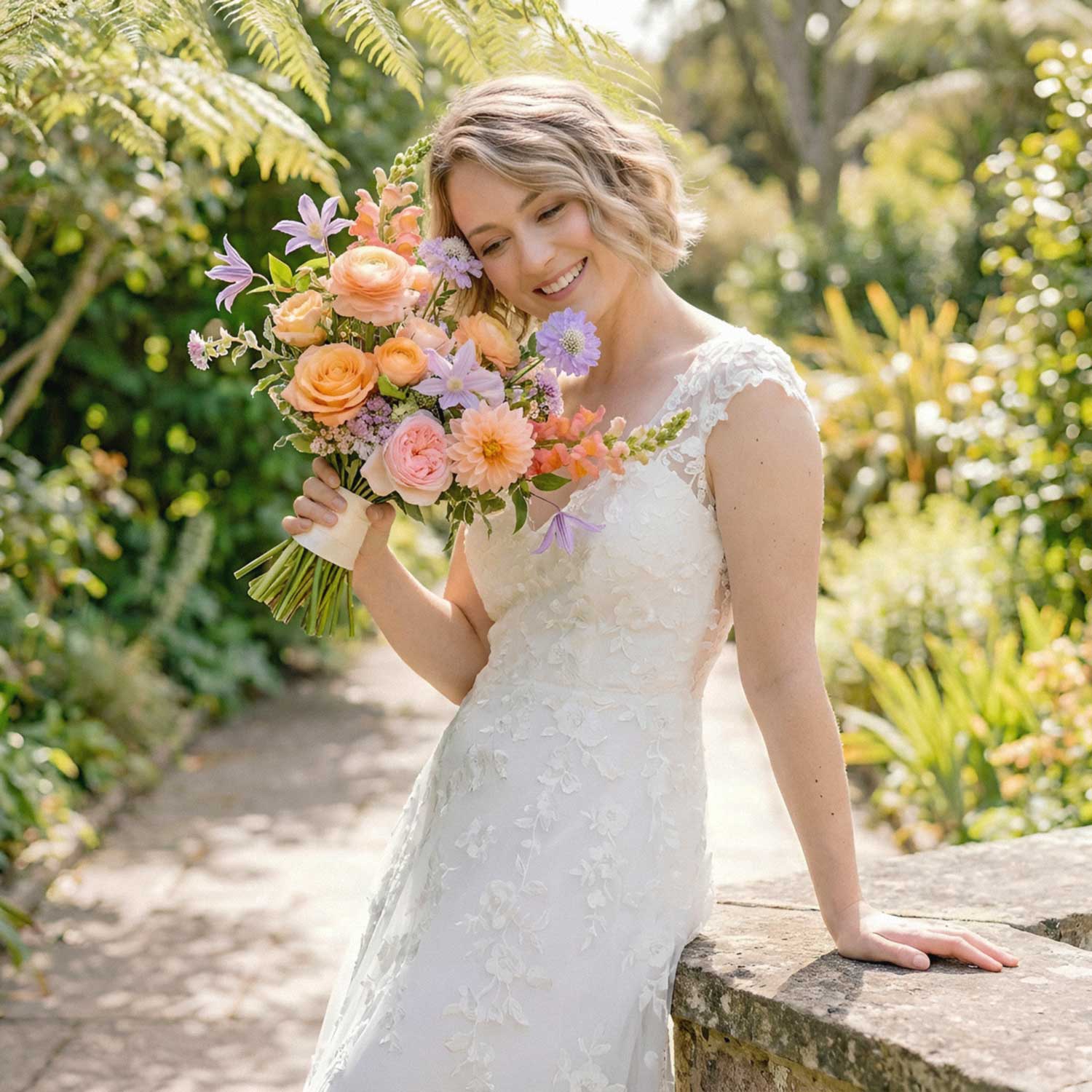 Tropical Sorbet Bridal Bouquet