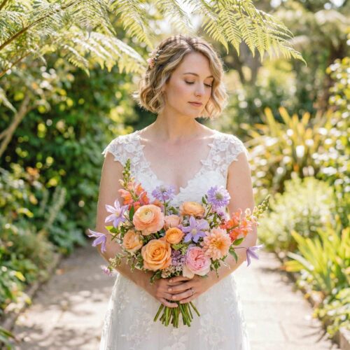 Tropical Sorbet Bridal Bouquet