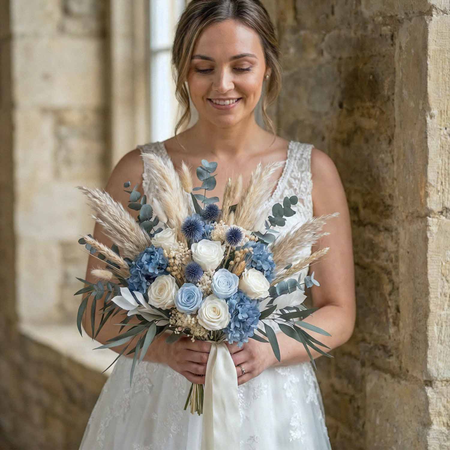 Blue Breeze Bridal Bouquet