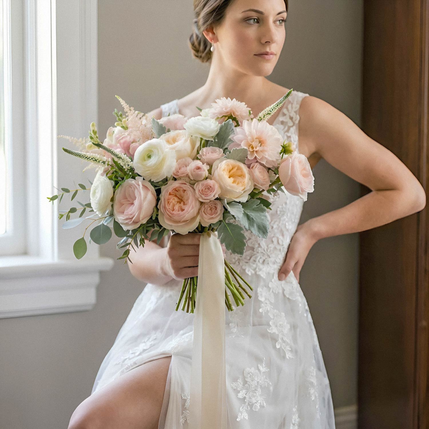 Blush Elegance Bridal Bouquet