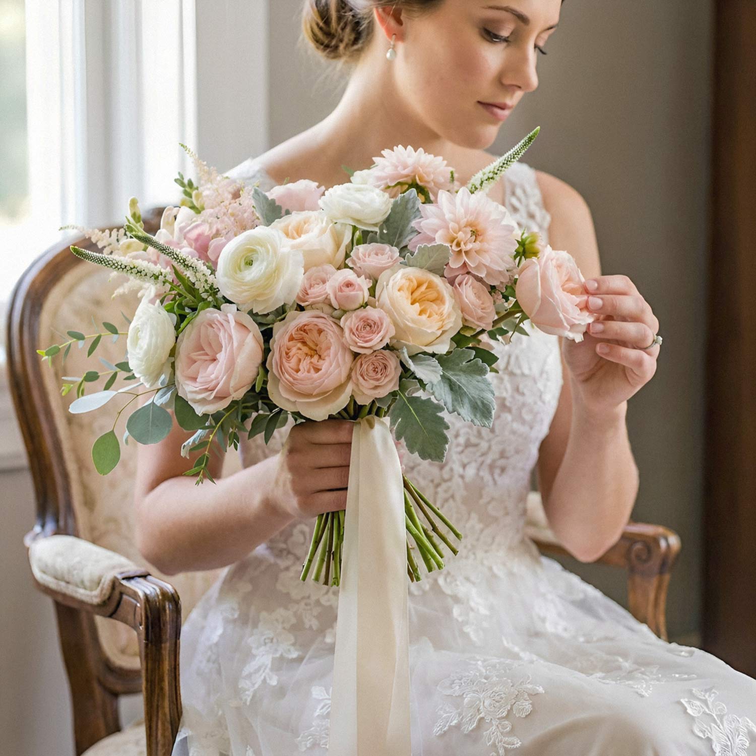 Blush Elegance Bridal Bouquet