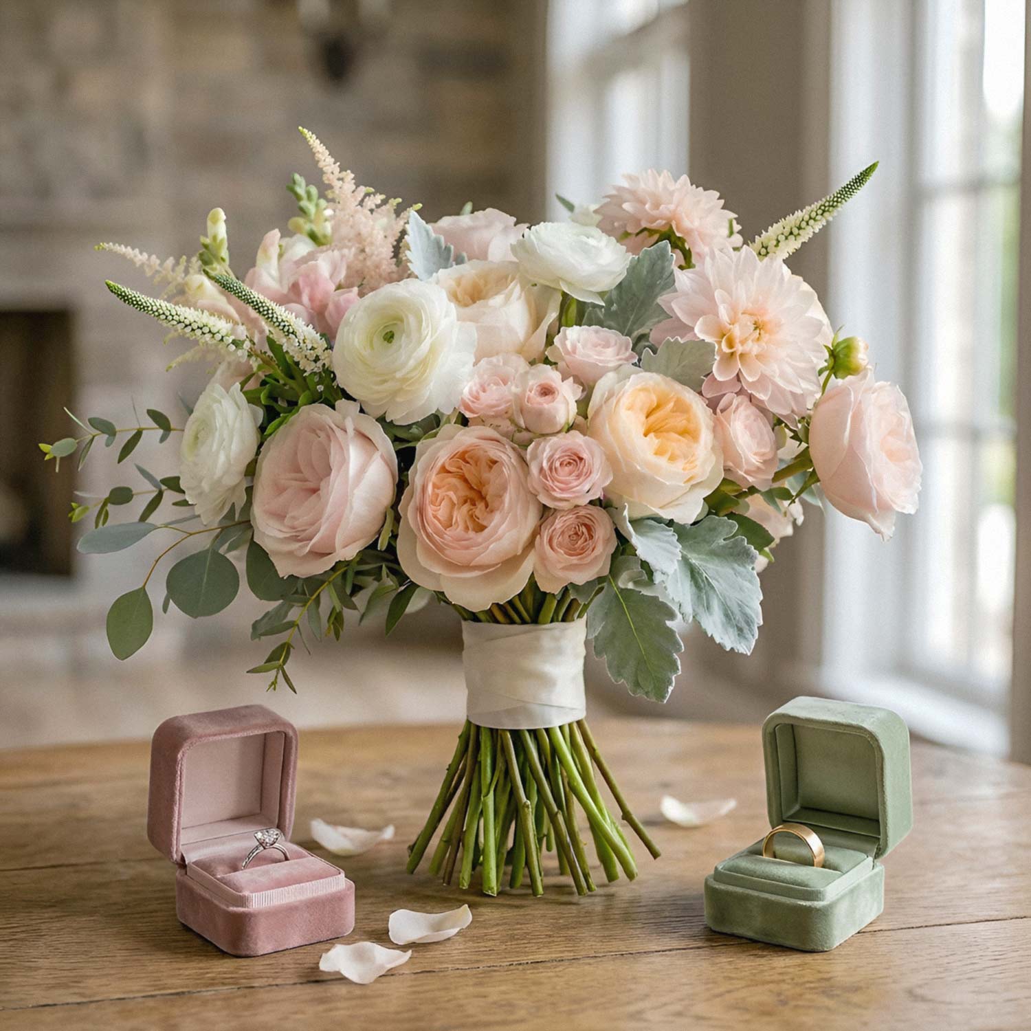 Blush Elegance Bridal Bouquet