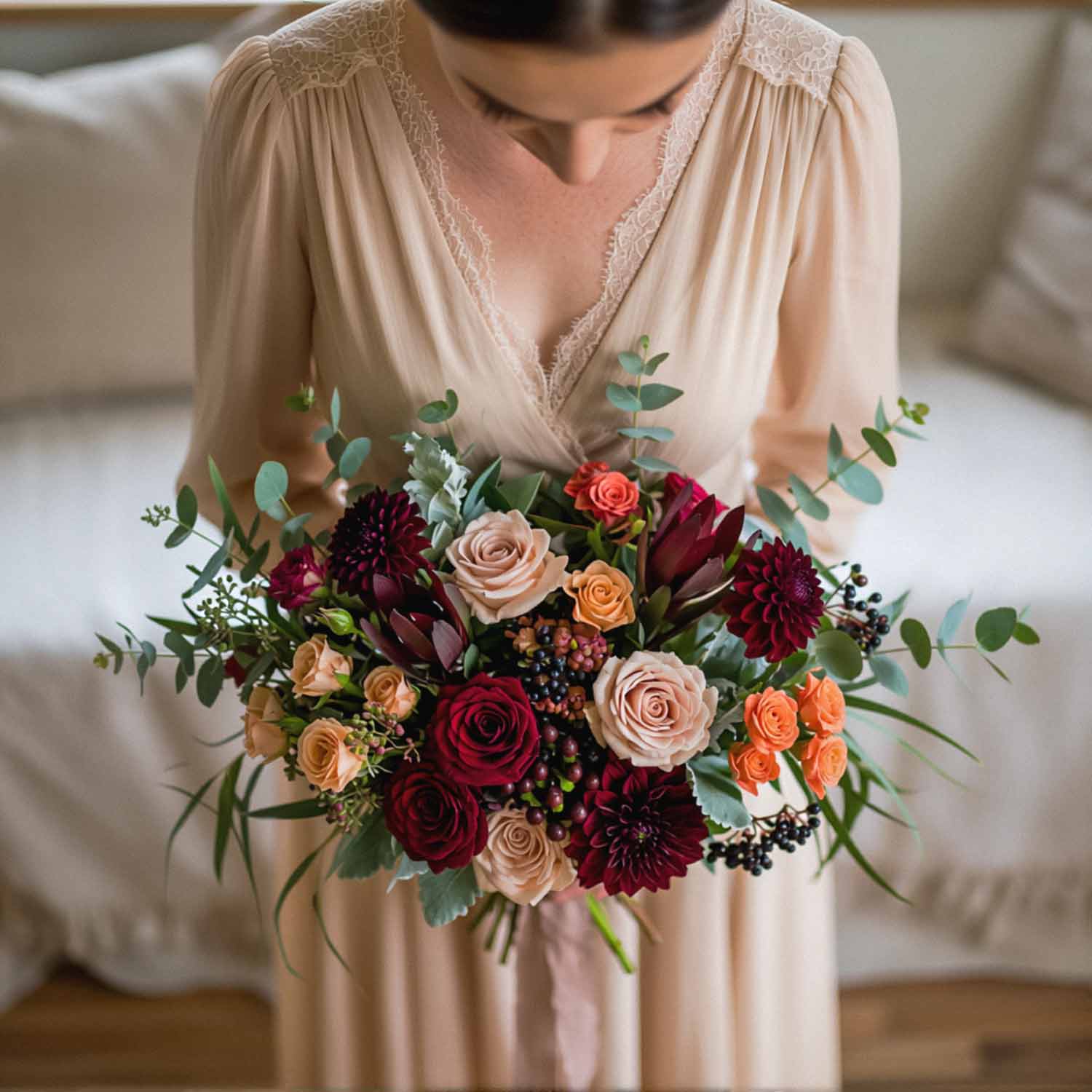 Bordeaux Belle Bridal Bouquet