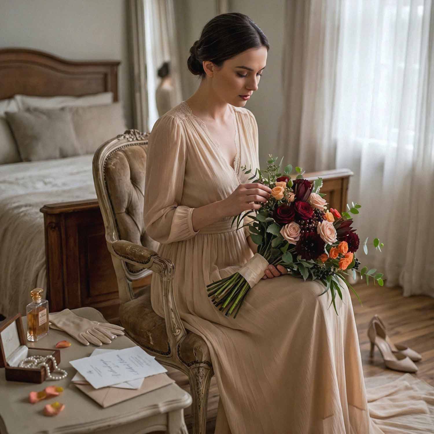 Bordeaux Belle Bridal Bouquet