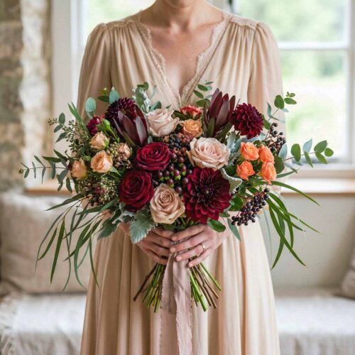 Bordeaux Belle Bridal Bouquet