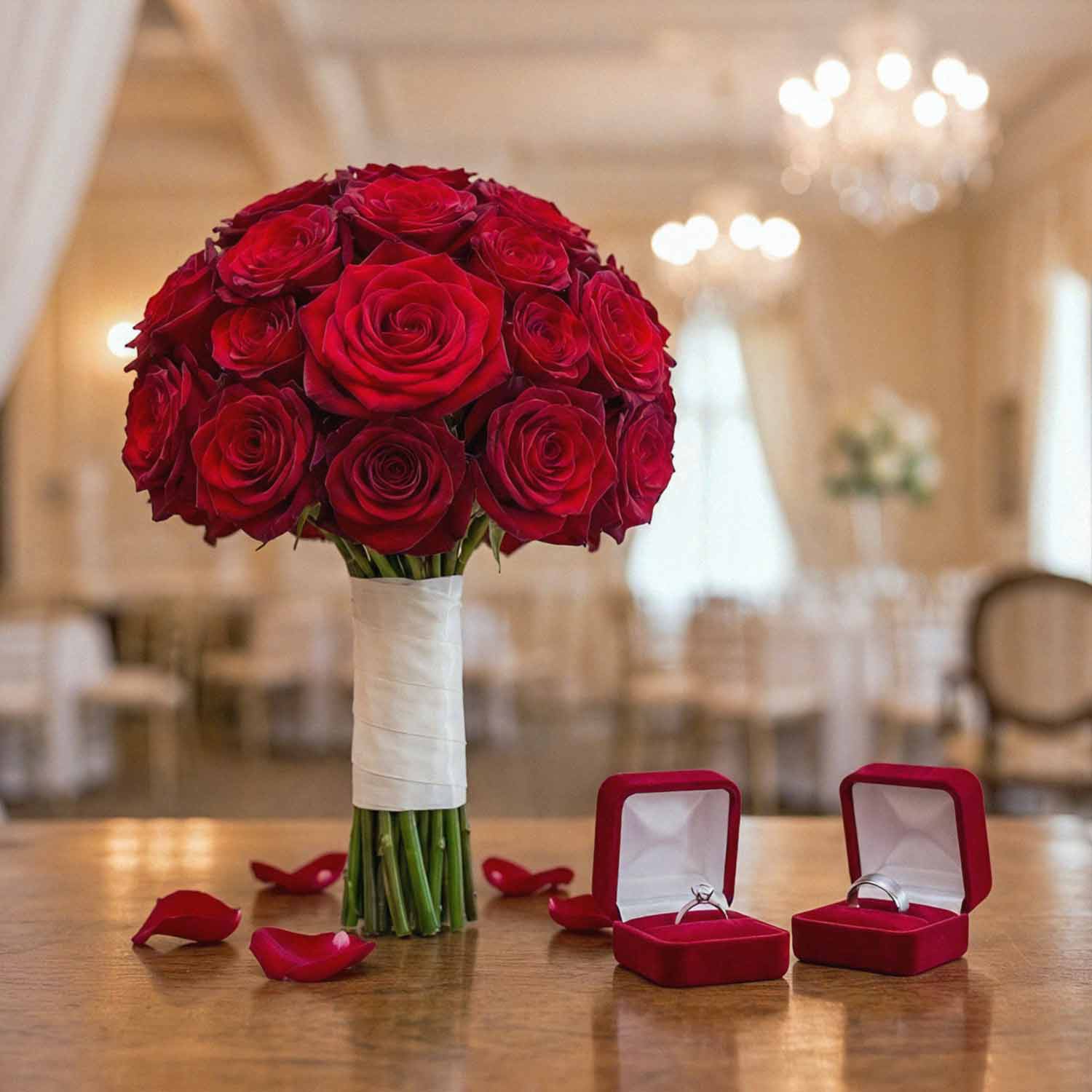 Carmine Court Bridal Bouquet