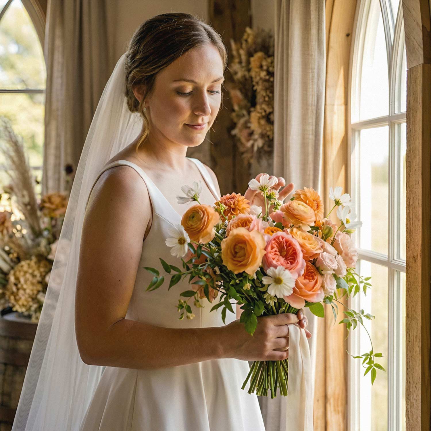 Clementine Glow Bridal Bouquet