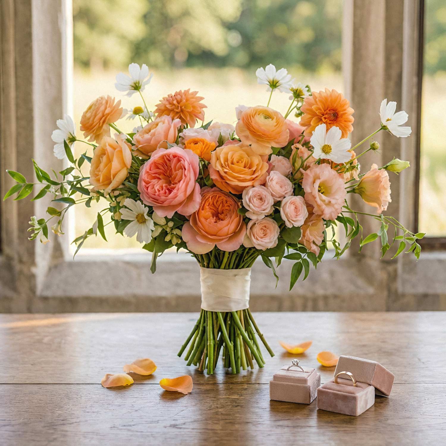 Clementine Glow Bridal Bouquet