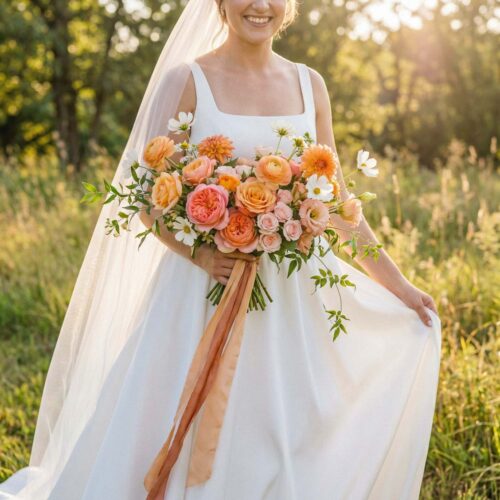 Clementine Glow Bridal Bouquet