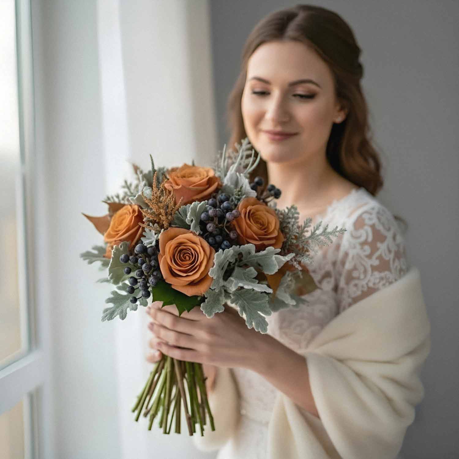 Copper Willow Bridal Bouquet