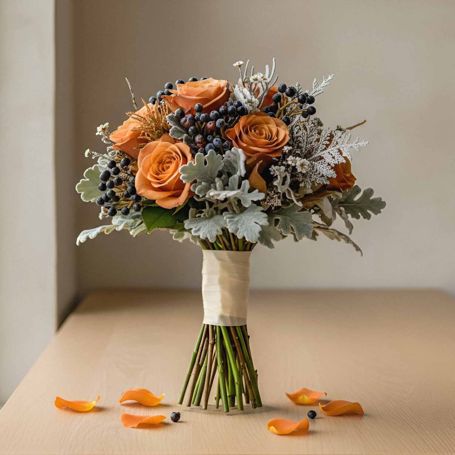 Copper Willow Bridal Bouquet