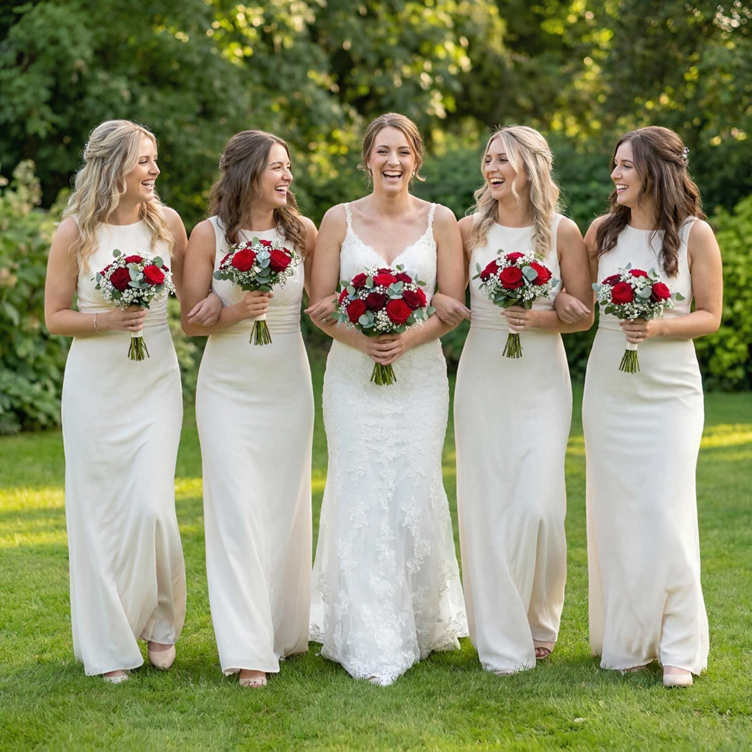 Crimson Promise Bridal Bouquet
