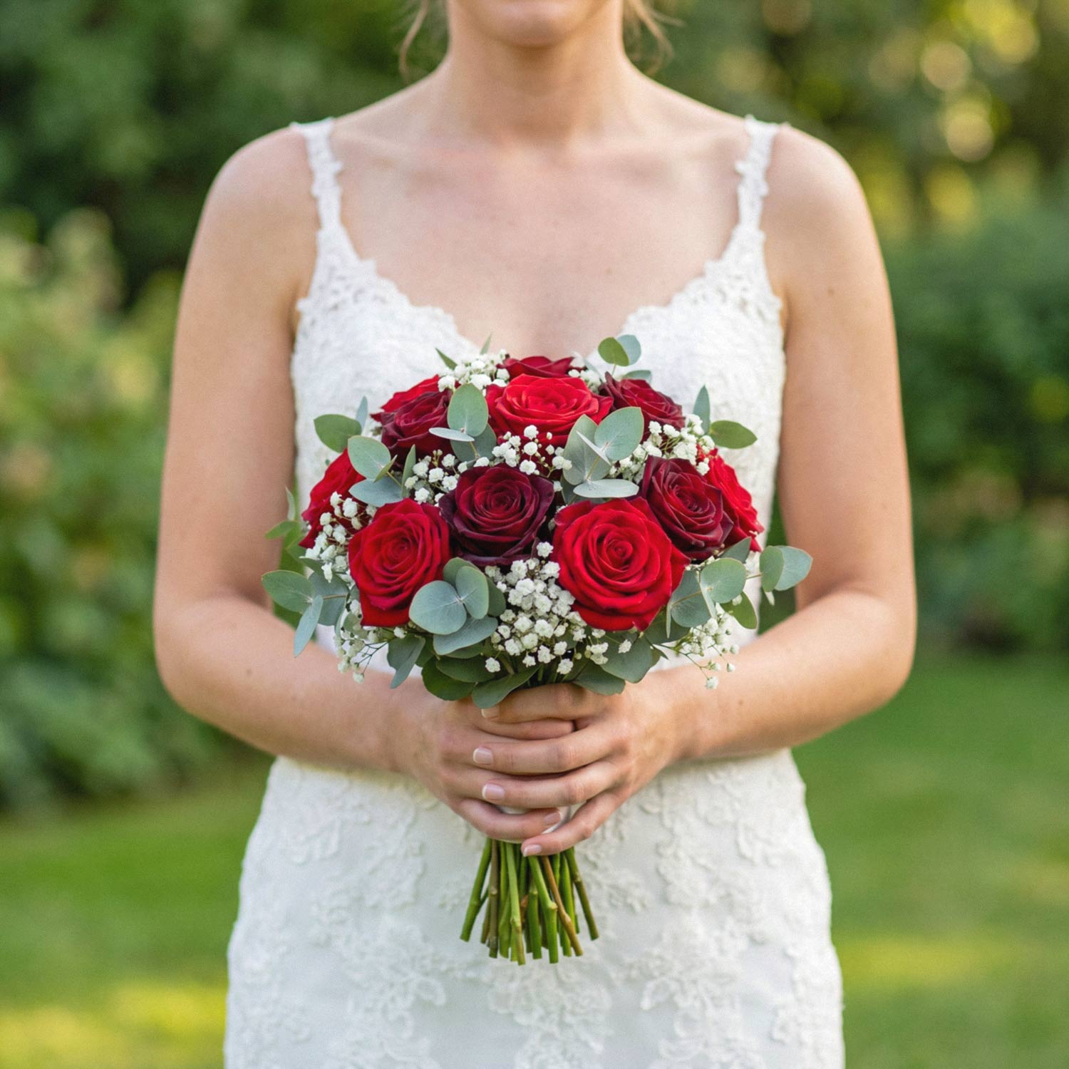 Crimson Promise Bridal Bouquet