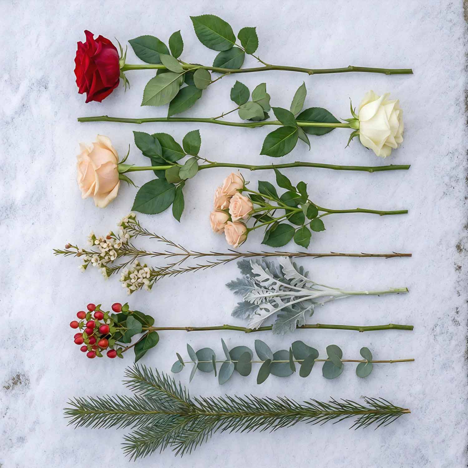 Frosted Rouge Bridal Bouquet