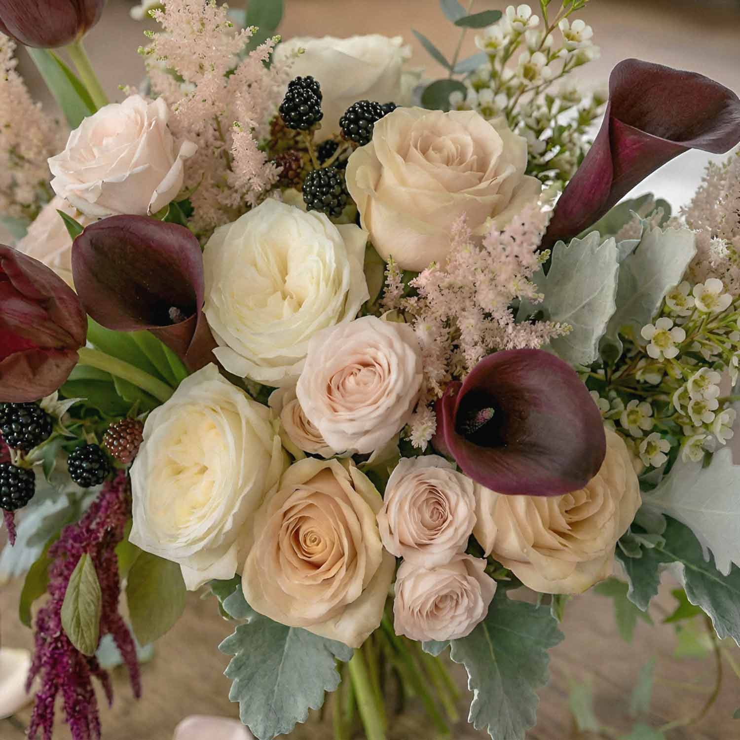 Merlot Tapestry Bridal Bouquet