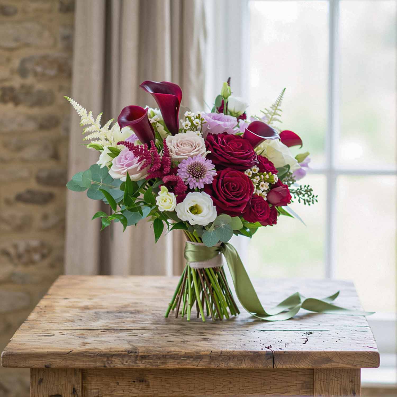 Mulberry Nocturne Bridal Bouquet
