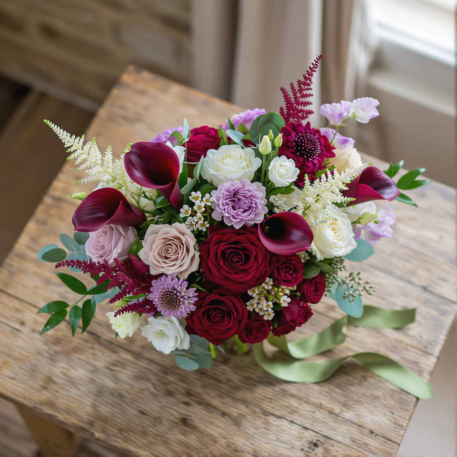 Mulberry Nocturne Bridal Bouquet