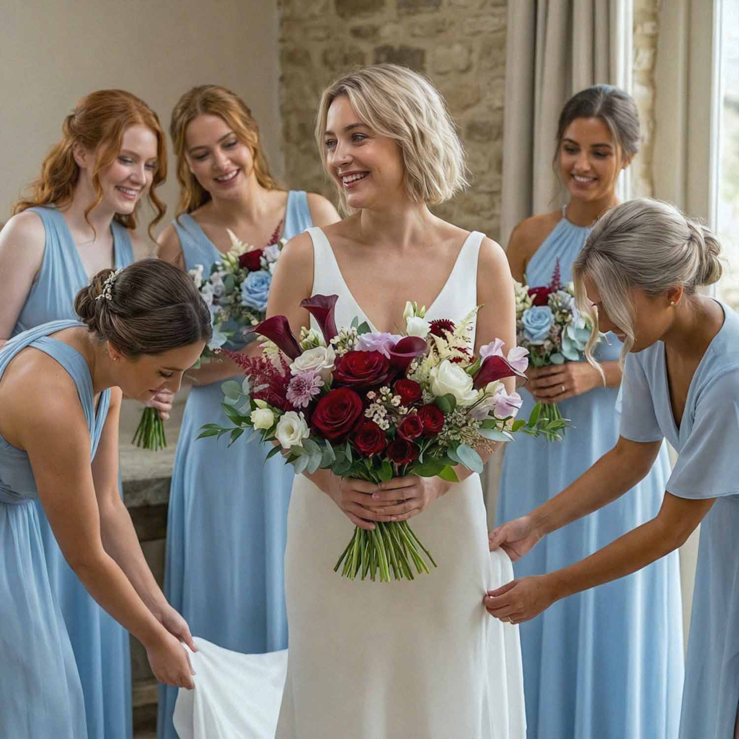 Mulberry Nocturne Bridal Bouquet